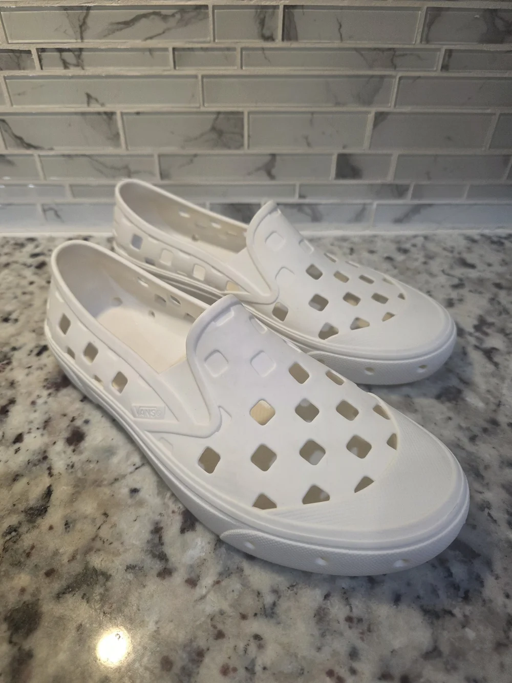 Vans White Slip-On TRK